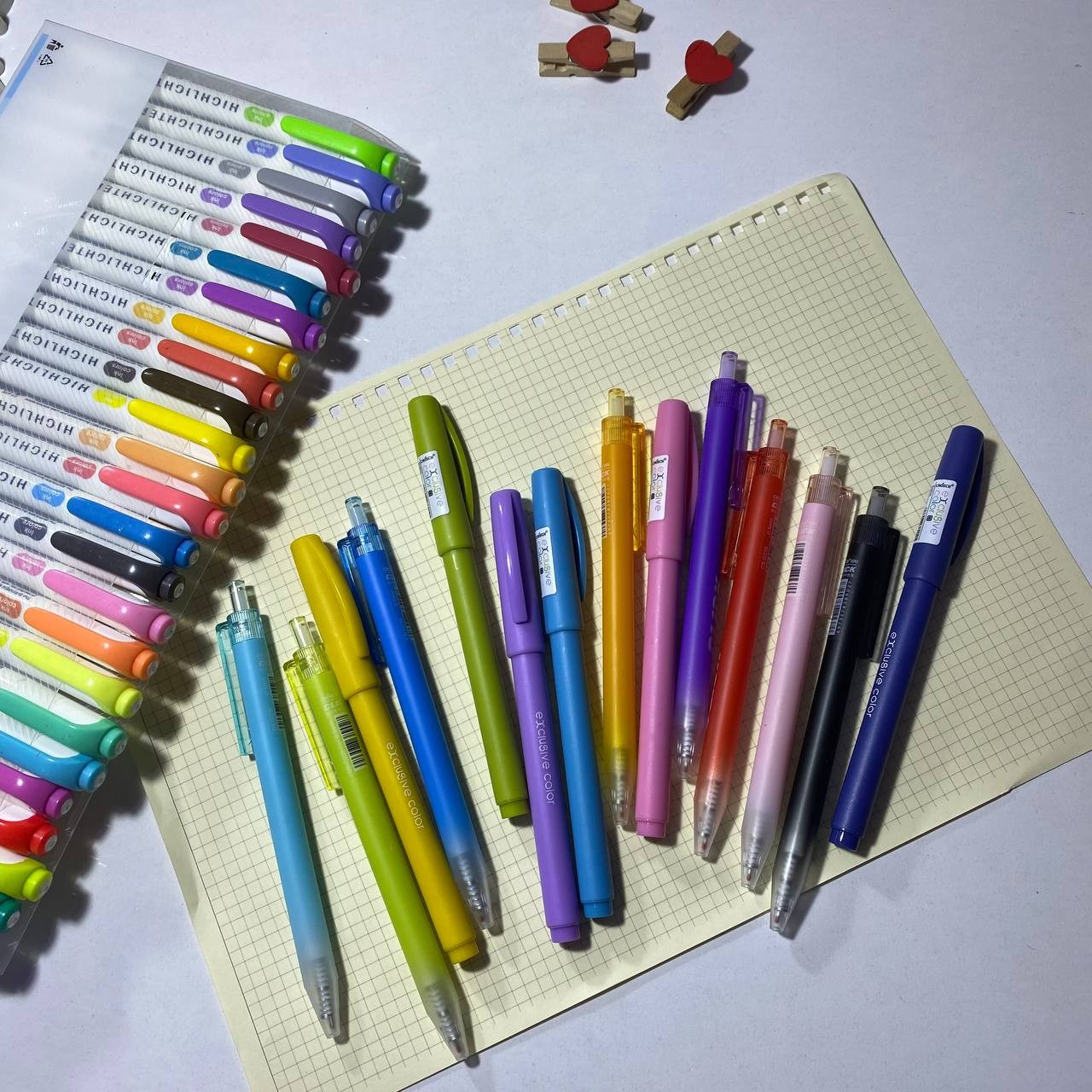 سيت اقلام جاف ملونة